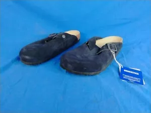 Scarpe unisex Birkenstock BOSTON zoccoli morbidi plantare mules 1023910 BLU NOTTE - Foto 1 di 9