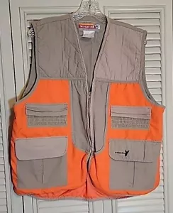 Vintage Winchester Conceal Hunting Vest Large #RN42000 Vest Tan & Orange - Picture 1 of 12