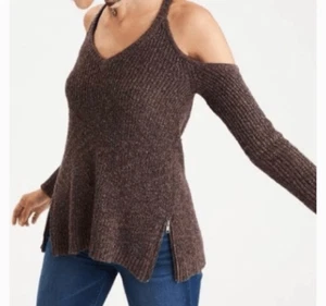 American Eagle brauner schulterfreier Pullover Small - Bild 1 von 8
