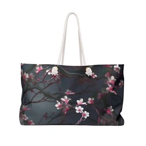 Cherry Blossom Weekender Bag - Elegant Travel Tote for Getaways & Outings - Picture 1 of 5
