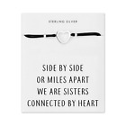 Sterling Silver Sister Heart Bracelet with Quote Card by Philip Jones