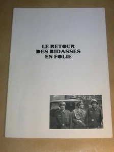 RARE DOSSIER DE PRESSE DU FILM "LE RETOUR DES BIDASSES EN FOLIE" / LES CHARLOTS - Imagen 1 de 1