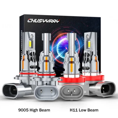 For Toyota Prius 2010-2013 2014 2015 9005+H11 LED Headlight Hi/Lo beam Bulbs Kit - Image 1 of 4