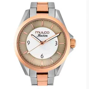 Mulco Women's Quartz Analog Rose Gold Stainless Steel Band Watch MW3-17300-123 - Picture 1 of 1