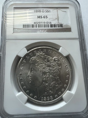 1898-O Morgan Silver Dollar MS65 NGC Great Eye Appeal!! Cover
