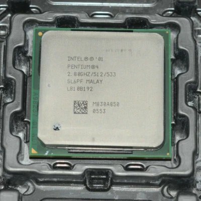 Intel Pentium 4 2.8 GHz SL6PF SL6SL 533 MHz 512KB Socket 478 Processor - Image 1 of 2