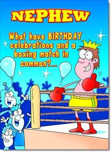Doodlecards Nephew Birthday Card Funny - Picture 1 of 4