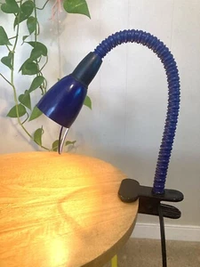 Vintage Ikea Robin Adjustable Clip On Lamp Blue 17254 - Picture 1 of 4