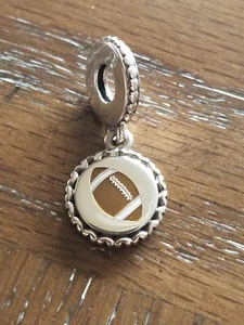 NWT Authentic Pandora Football Dangle Charm ENG7792018_15 USA Exclusive w/box - Picture 1 of 3