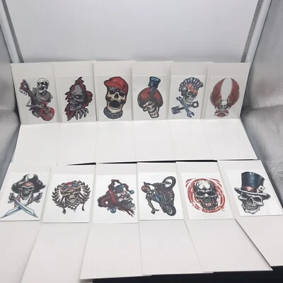 Lote de tatuajes máquina expendedora Lethal Threat The Boneyard - ¡Juego completo de 12 limpios!! Foto 1 de 4