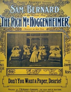 Partituras Do You Want A Paper Dearie Rich Mr. Hoggenheimer 1906 Georgia Caine - Imagen 1 de 3