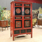 Kleiderschrank lackiert holz chinesisch Garderobe Möbel antik stil orientalisch