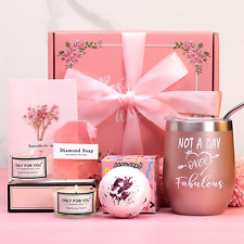 Birthday Gifts for Women-Relaxing Spa Gift Box Basket for Her Mom Sister Best Fr