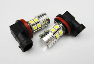 2x Q5 LED H11 H8 Projector Fog DRL Daytime Runing Light White 12 SMD High Power