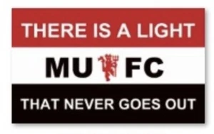 Bandera Manchester United 5x3 There Is A Light Man Utd Flag MUFC Totalmente Nueva - Imagen 1 de 2