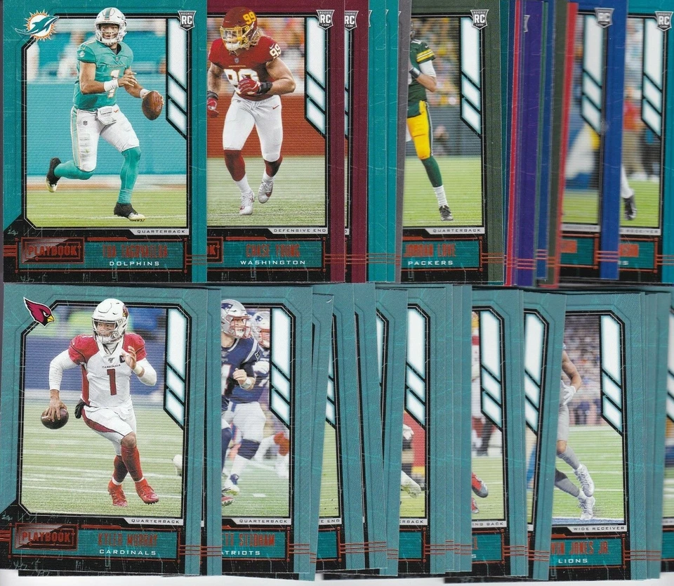 2020 PANINI PLAYBOOK FOOTBALL ORANGE PARALLEL'S 1-200 W/ ROOKIES PICK YOUR CARD - Image 1 of 1