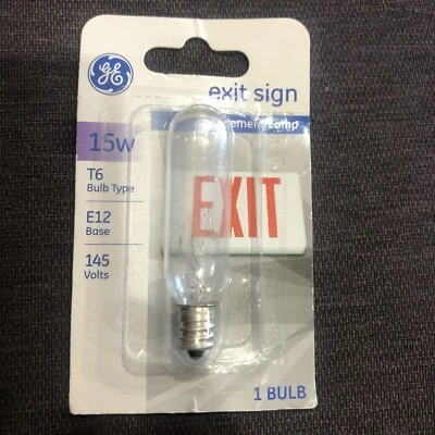 Ge Lighting 15 Watt T6 Indicator Light Bulb 22114 - Image 1 of 4
