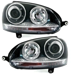 Scheinwerfer Set für VW Golf 5 V + Jetta 3 + GTI in Halogen H7 + LWR Motoren - Bild 1 von 6