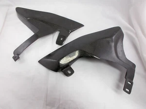Ducati Performance carbon fibre exhaust heat shield guards Monster S2R S4R S4RS - Picture 1 of 9