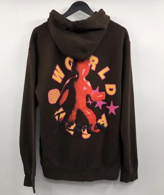 Astroworld Travis Scott 2021 Fest Flame Guy Brown Hoodie Medium - Image 1 of 4