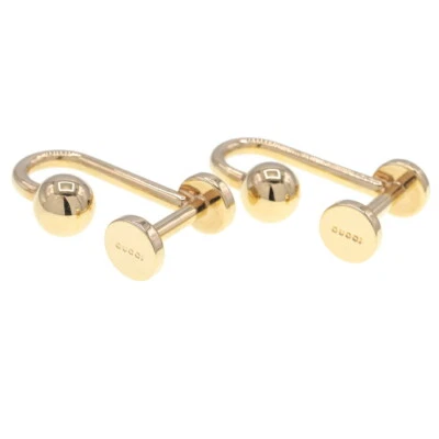 Gucci запонки золотой металл б/у запонки запонки деловой костюм мужской - Изображение 1 из 4