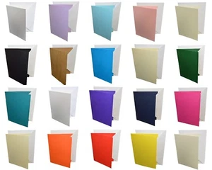 5"x7" Coloured Greeting Card Blanks & Envelopes – Choose Colour & Quantity - Picture 1 of 44