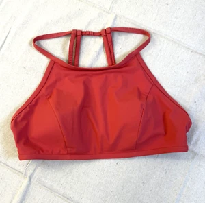 Lululemon See The Sea Swim Neckholder Top C/D Cup Gr. 4/6? Poppy Coral herausnehmbare Pads - Bild 1 von 5