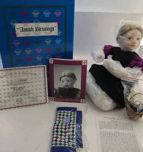  Ruth Amish Blessings Porzellan Puppe von Julie Good-Krüger 1992 mit Box & COA - Bild 1 von 14