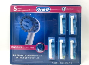ORAL-B Sensitive Gumcare extra weiche Borsten (weiß), 5 Stück Ersatzköpfe - Bild 1 von 2