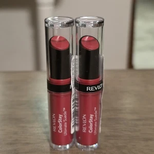 2x Lápiz labial de gamuza Revlon Colorstay Ultimate 50 alta costura SELLADO - Imagen 1 de 5