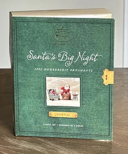 Hallmark Santa's Big Night 2002 Mitgliedschaft Ornamente 4-teiliges Set - Neu im Karton - Bild 1 von 10