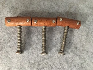 Massives Mahagoni Holz Sättel Set passend für Telecaster Vintage Brücke - Bild 1 von 2