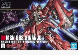 High Grade #116 MSN-06S Sinanju HG 1/144 Gundam Kit - Picture 1 of 2