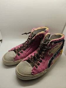 Designer Golden Goose Francy Style Chic Fun High Top Leather Women's Sneakers - Picture 1 of 24