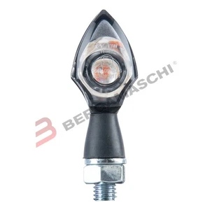 COPPIA FRECCE LED NANO NERO OMOLOGATE PER MOTO UNIVERSALI CON RESISTENZE OXFORD - Foto 1 di 5