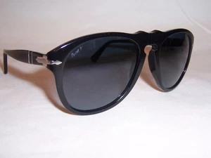 NUEVAS GAFAS DE SOL PERSOL 0649 95/S3 NEGRO/AZUL POLARIZADAS 56mm AUTÉNTICAS 649 - Imagen 1 de 7