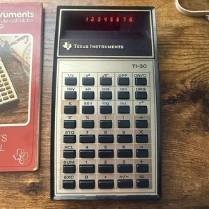 Calculadora antigua Texas Instruments TI-30 de colección probada funcionando años 70 - Imagen 1 de 10