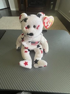 Juguete de peluche Ty Glory the Bear retirado raro - 4188 - varios errores de etiqueta como nuevo - Imagen 1 de 9