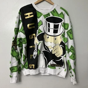 Felpa Monopoly Game 2019 Hasbro HUSTLE double face taglia L uomo - Foto 1 di 3