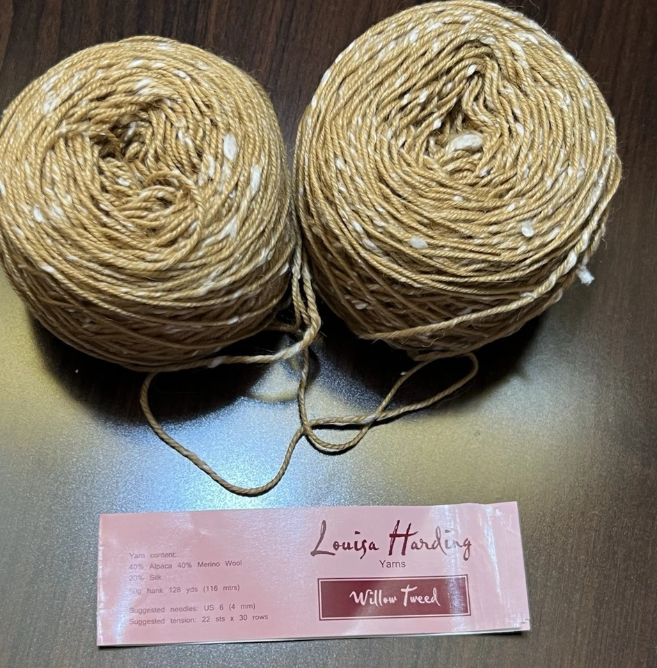 Louisa Harding WILLOW TWEED Yarn #12  ALPACA/MERINO/ SILK 50gr ea. Set of 2 - Image 1 of 4
