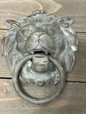 Extra Large Lions Head Door Knocker/ heavy/ metal - Image 1 of 4