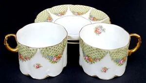 Rosenthal Bavaria 2 x Mokkatasse + Untertasse Maria, Porzellan antik um 1925 RAR - Bild 1 von 6
