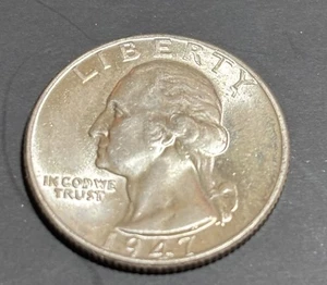 1947 Washington Quarter - NICE BU Condition - Picture 1 of 2