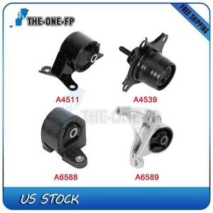 For Honda Civic 2001 1.7L Manual 4Pcs Engine Trans Mount Set 8975 9016 8973 9204 - Picture 1 of 9