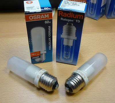 OSRAM HALOLUX CERAM / RADIUM Ralogen TD E27 60W | 75W | 100W 230W *MATT*  - Bild 1 von 4