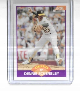 1989 Score #276 Dennis Eckersley Oakland Athletics - Picture 1 of 2