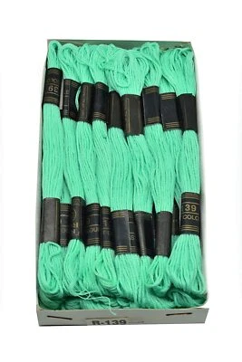 Embroidery Polyester Cotton Thread Floss Skeins Art Craft Different Colors 25 Pc - Image 1 of 4