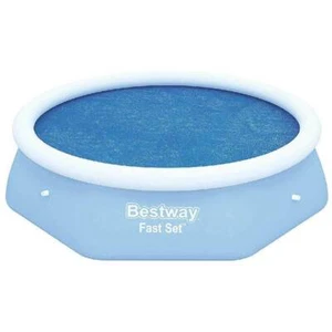 Telo Termico Per Piscina Fast Set Rotonda 244cm Copertura Blu Bestway 58060 - Foto 1 di 2