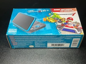 Nintendo 2DS XL Handheld Console with Mario Kart 7 Bundle - Black/Turquoise A23 - Picture 1 of 5