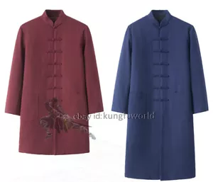 Cappotto invernale kung fu abito taoista Shaolin uniforme monaco Wushu tuta tai chi - Foto 1 di 7